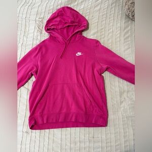 Nike Fuchsia Hoodie with Logo